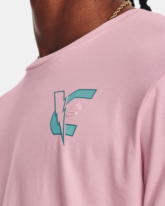 Men's Curry Animated Short Sleeve in Pink image number 3